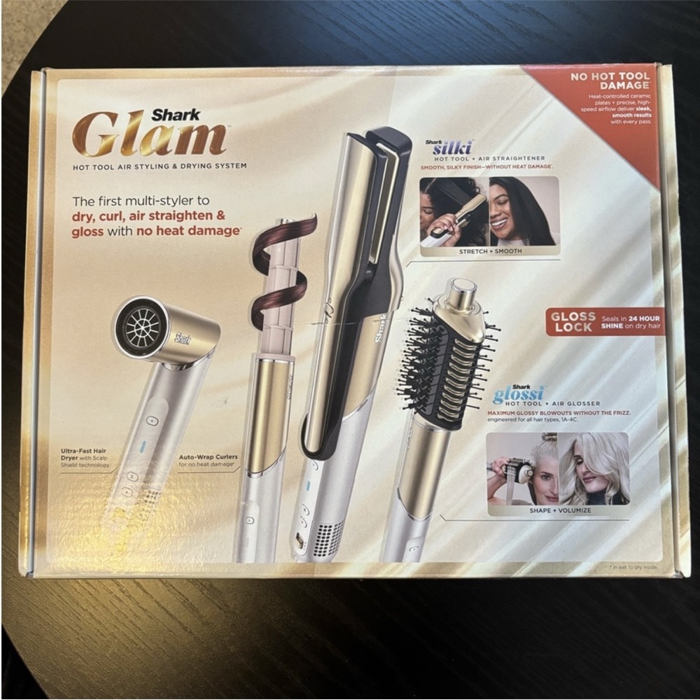 Meet the Shark Glam Hot Tool Air Styling & Drying System.